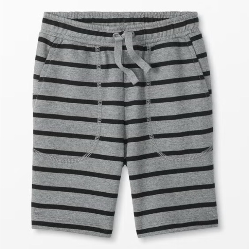 Hanna Anderson boys Striped Sweat Short Size 4
